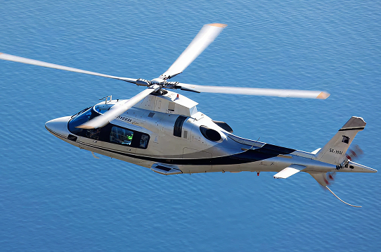 Agusta 109 in flight