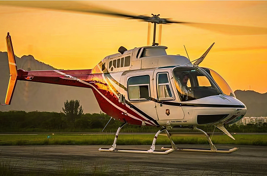 Bell 206 in flight